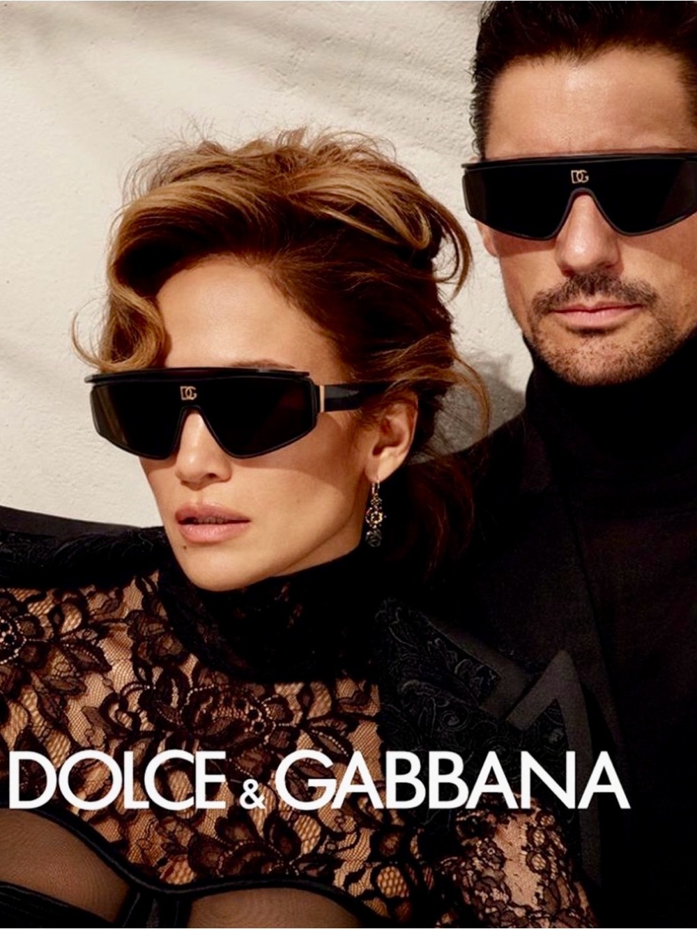 Dolce & Gabbana DG6177 Black Shield Sunglasses with Gold DG Accent